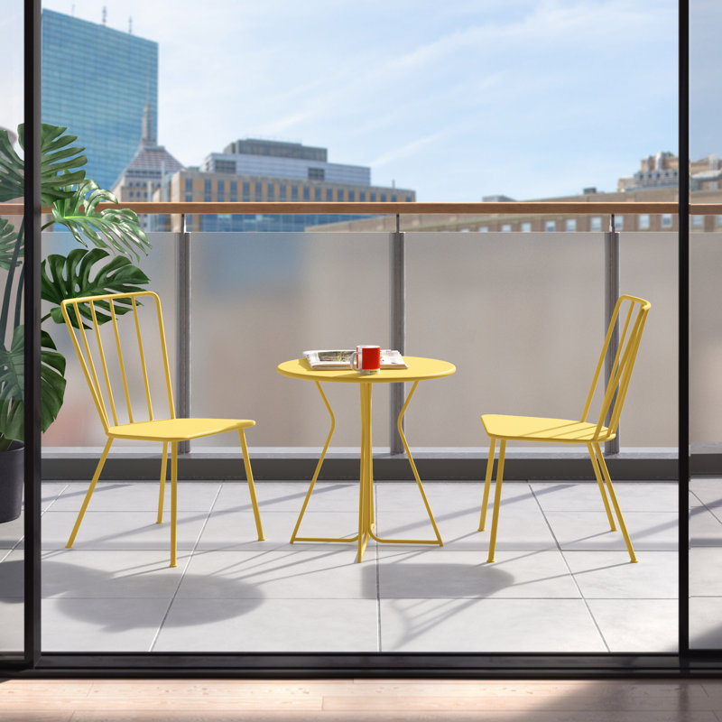 Heidi Round 2 Person 25 28 Long Bistro Set Reviews Allmodern