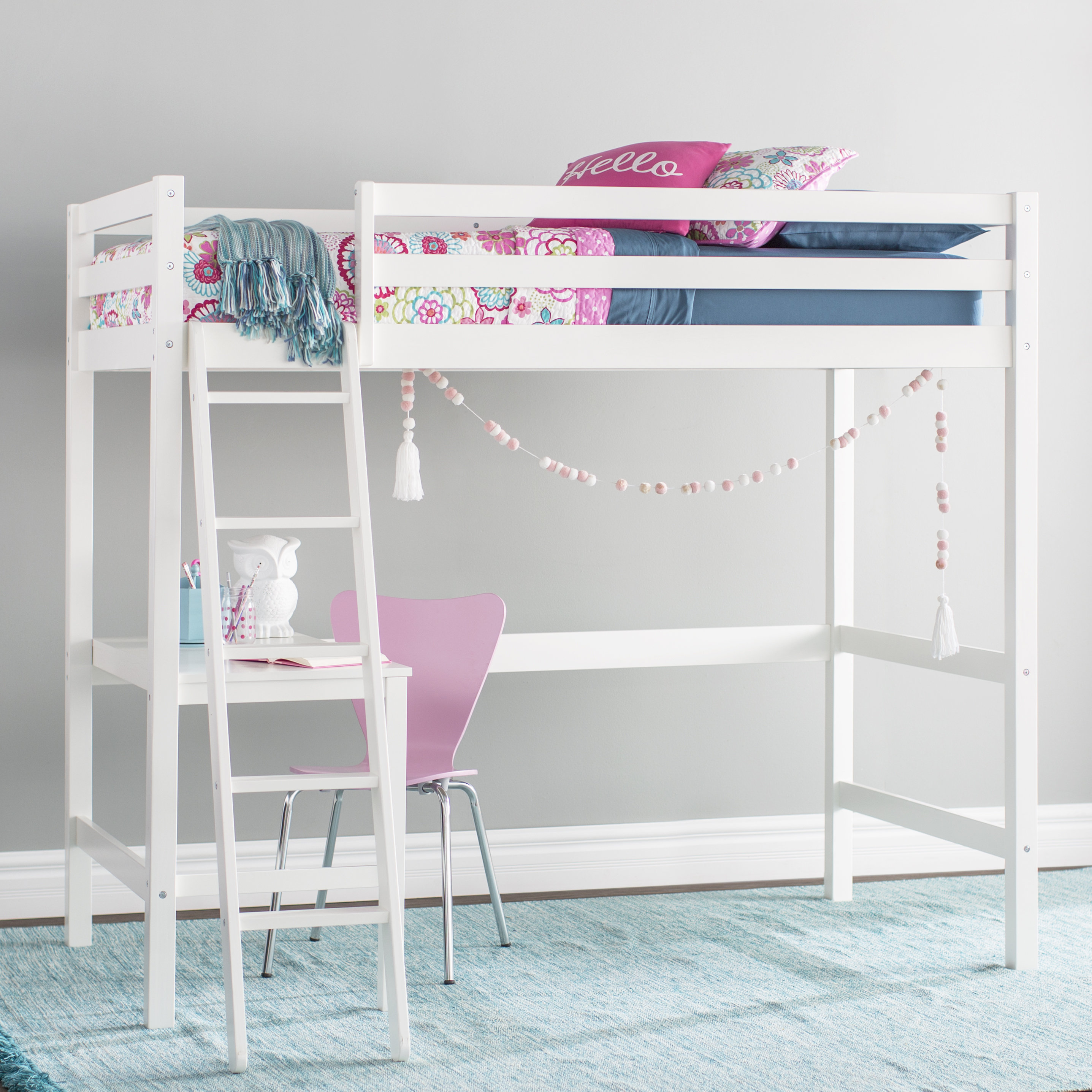 childrens bed with desk underneath