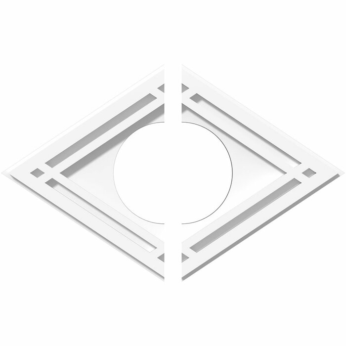 Diamond Architectural Grade Pvc Ceiling Medallion