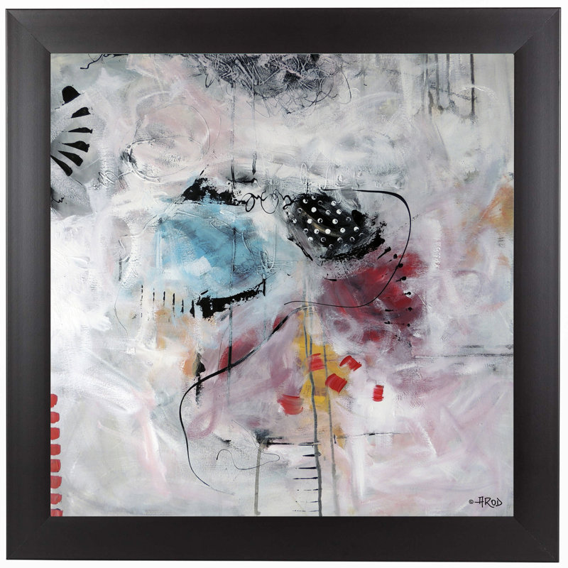 East Urban Home Motus Et Bleuets Framed Painting Print Wayfair