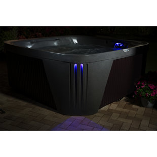 Aquarest Spas, Powered By Jacuzzi® Pumps 6 - Person 45 - Jet Square Plug And Play Hot Tub with Ozonator