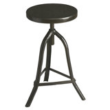 Cave Spring Metalworks Adjustable Height Swivel Bar Stool by 17 Stories