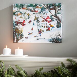 Winter's Playland Graphic Art on Wrapped Canvas