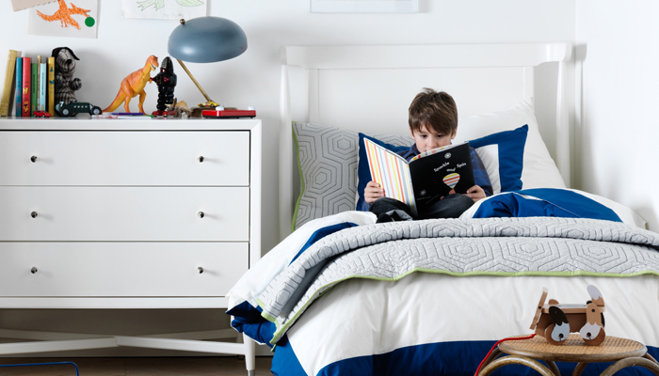 Real Home Inspiration 5 Boys Bedroom Ideas Wayfair Co Uk Boy Reading A Book In Bed