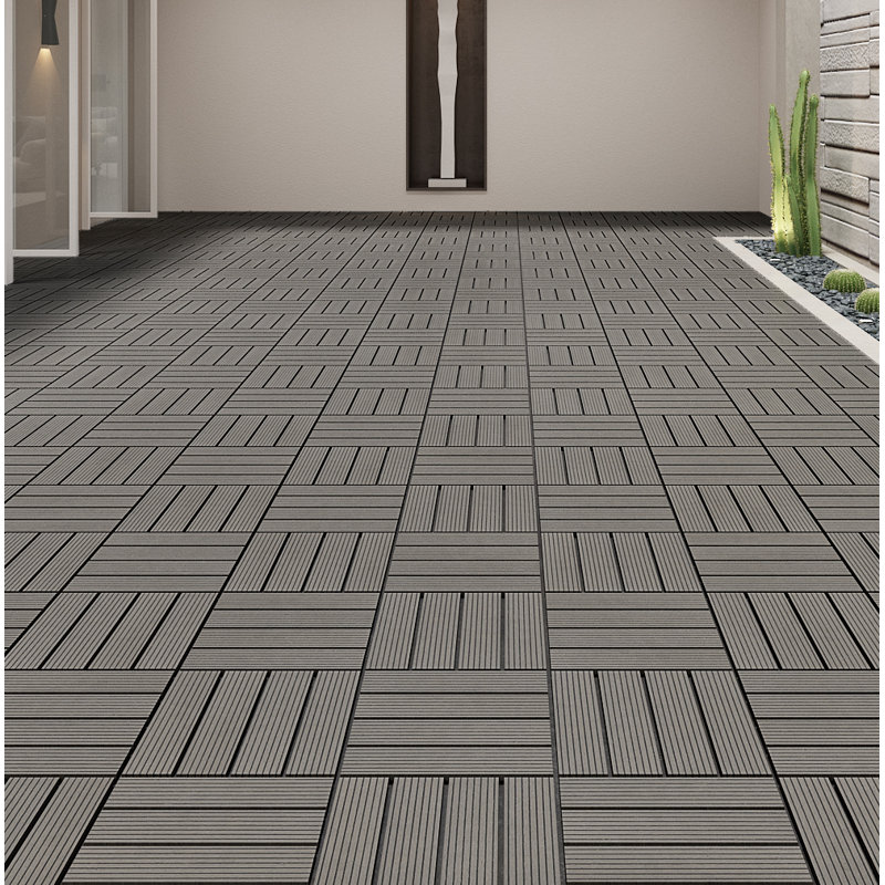 Naturesort Terrace 12 X 12 Composite Interlocking Deck Tile Wood Reviews Wayfair