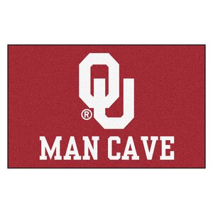 Collegiate NCAA University of Oklahoma Man Cave Doormat