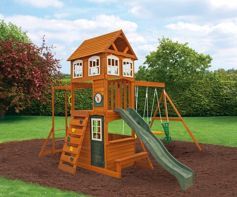 KidKraft Cranbrook Wooden Swing Set & Reviews | Wayfair