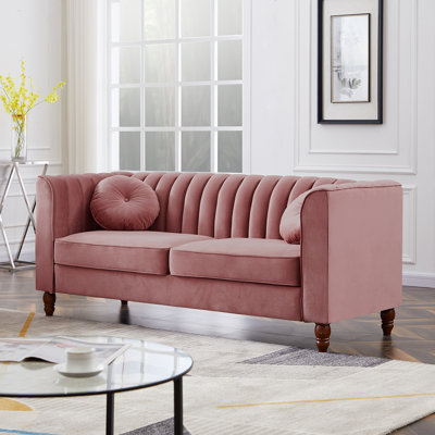 baby pink couch