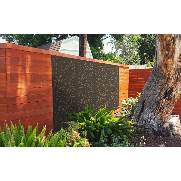 Modinex 6 Ft H X 3 Ft Wbotanical Wpc Composite Fence Panel Reviews Wayfair Modinex 6 Ft H X 3 Ft Wbotanical Wpc Composite Fence Panel Reviews Wayfair