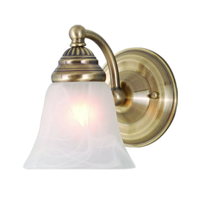 Moyer 1 Light Dimmable Armed Sconce Andover Mills Finish Antique Brass Shefinds