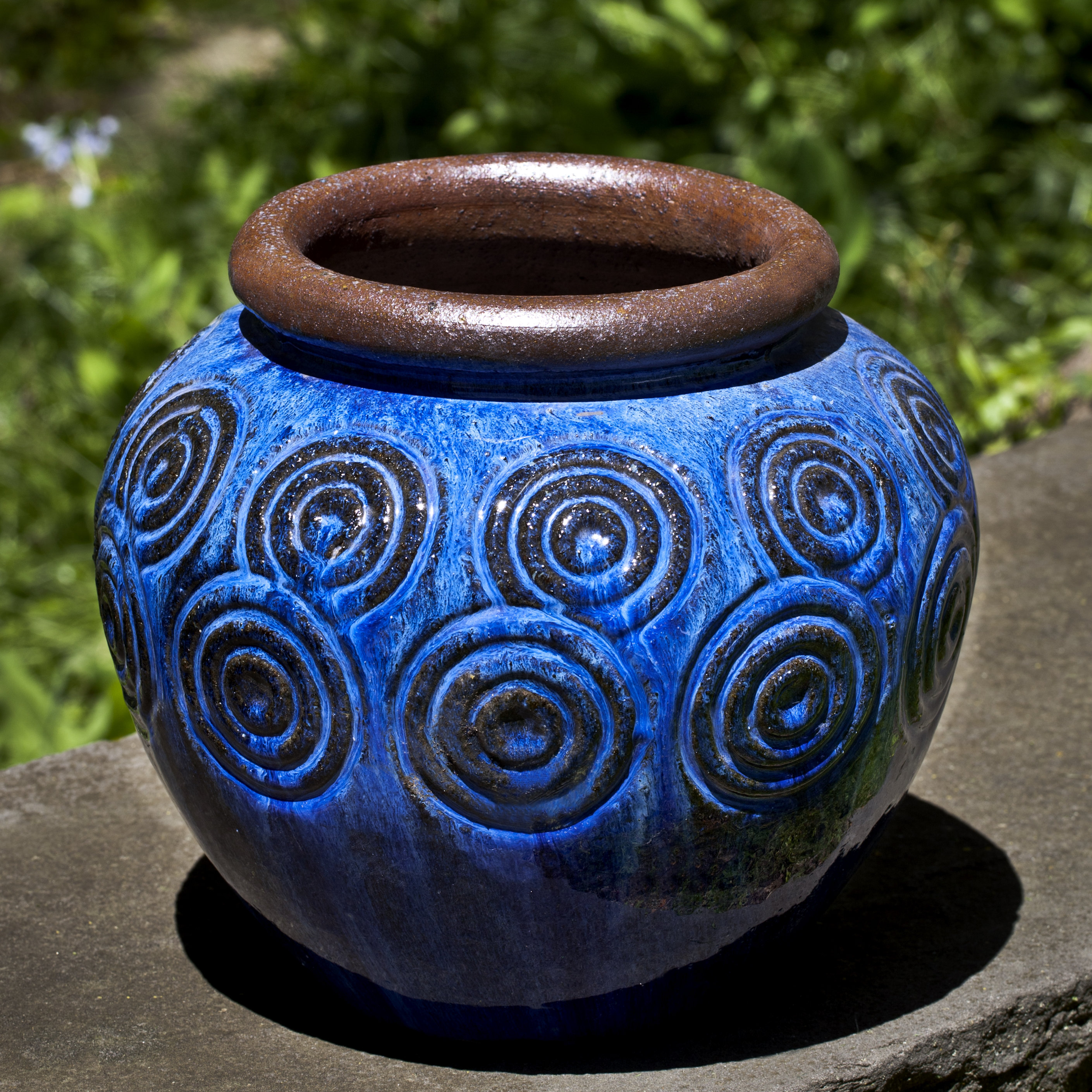 Campania International, Inc Pacifica Glazed Terracotta Pot