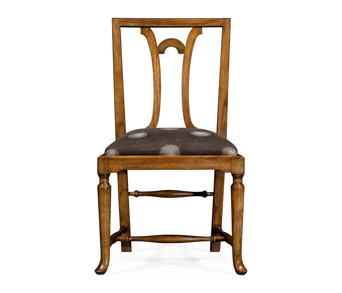 Jonathan Charles Fine Furniture Uptown Classic Upholstered Queen Anne Back Side Chair In Gray Fruitwood Wayfair