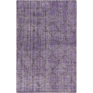 Casteel Geometric Violet Area Rug