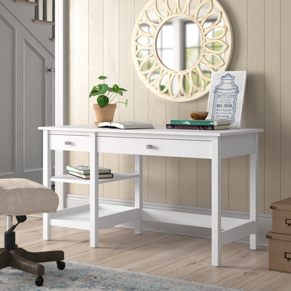 wood leah campaign desk with drawers