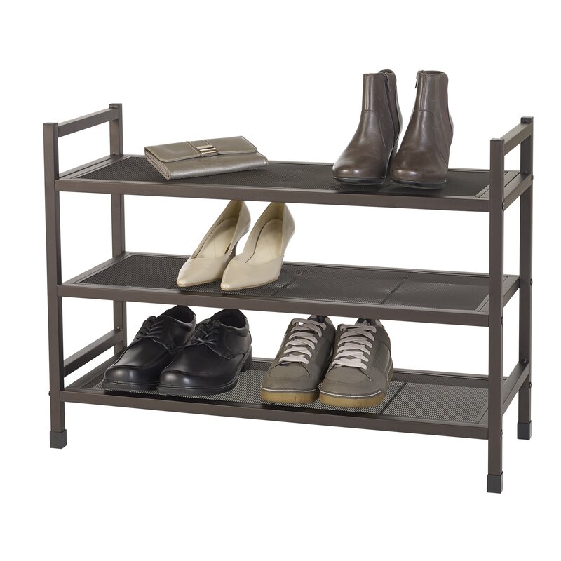 Neatfreak Heavy Duty Metal 16 Pair Stackable Shoe Rack Reviews Wayfair