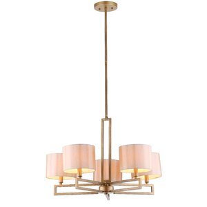 Cooperman 5-Light Shaded Chandelier