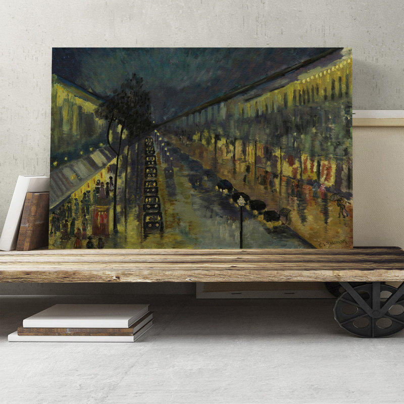 Big Box Art Paris The Boulevard Montmartre At Night By Camille