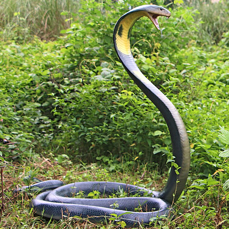 Design Toscano King Cobra Life-Size Snake Statue & Reviews | Wayfair