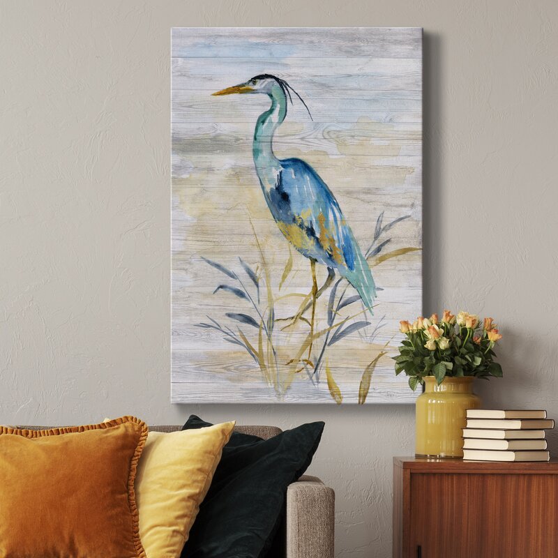 Dovecove Blue Heron II - Painting Print | Wayfair