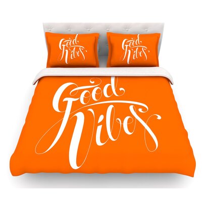 Good Vibes By Roberlan Featherweight Duvet Cover East Urban Home