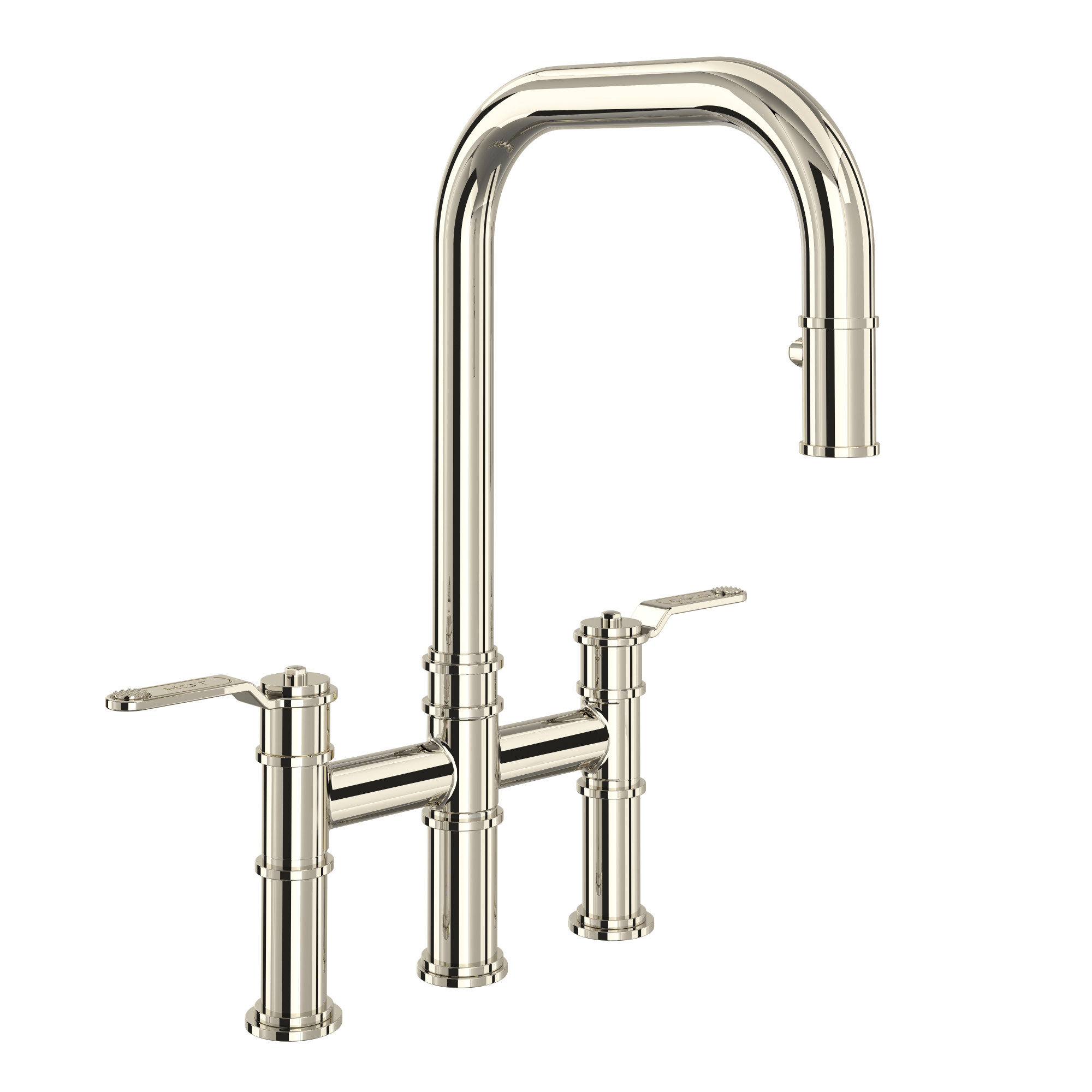 Perrin Rowe Armstrong Pull Down Bridge Kitchen Faucet With U Spout Wayfair