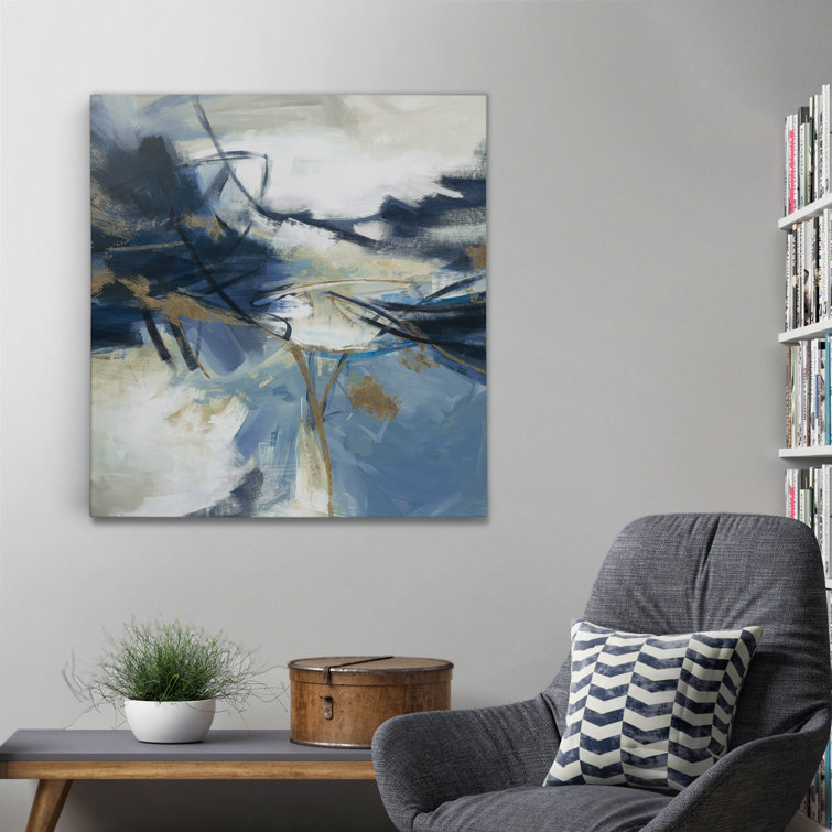 Ebern Designs Gold Rush V1 Painting Print On Wrapped Canvas Reviews Wayfair