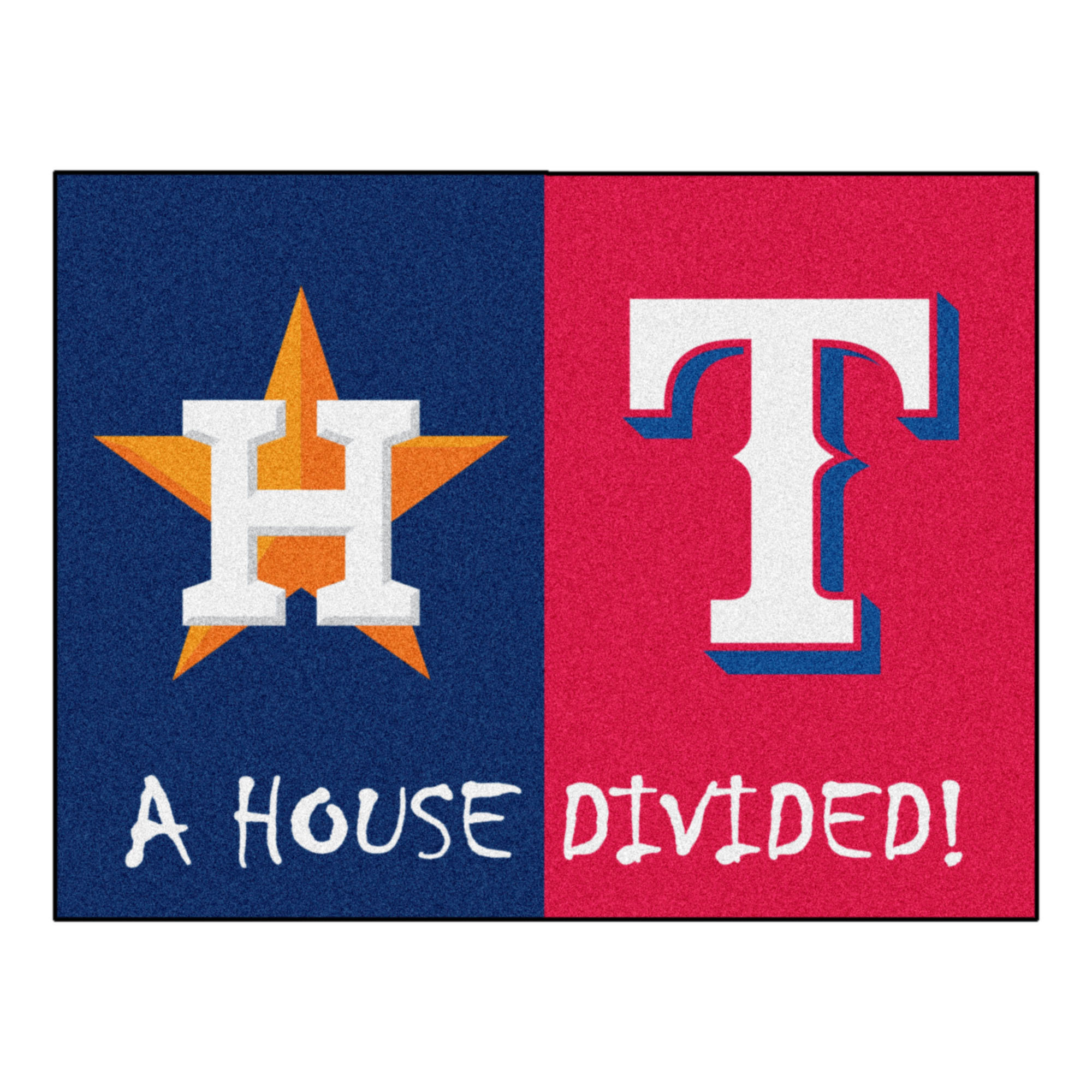 Fanmats Mlb Houston Astros Texas Rangers 33 75 In X 42 5 In Non Slip Indoor Only Door Mat Wayfair