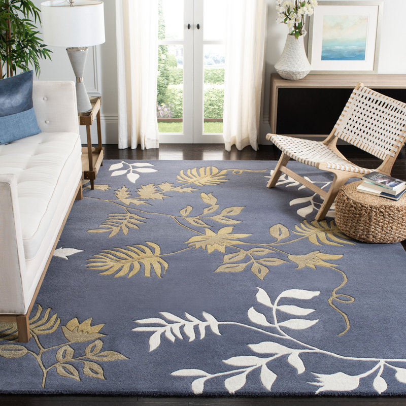Steve Hand Tufted Wool Dark Grey Brown White Area Rug Reviews