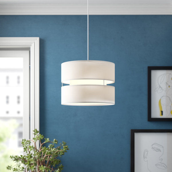 Lovely Duck Egg Blue Floral 2 Tier Light Shade Contemporary Lightshade
