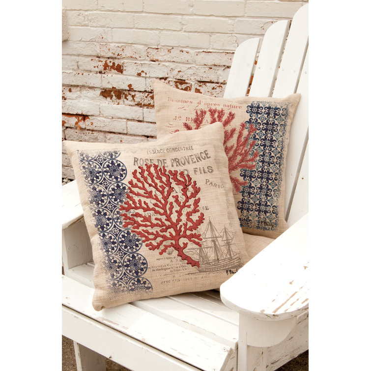 coral throw pillows wayfair