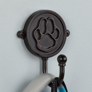 Dog Bone Rail with Paw Prints