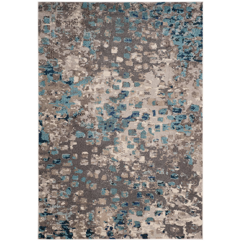 Mistana Indira Gray Light Blue Area Rug Reviews Wayfair