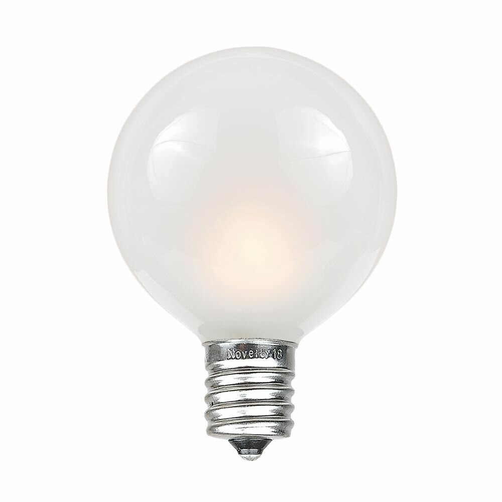 1.5-Inch Pack of 25 H&PC-70354 Brightown Clear Globe G40 Screw Base Light Bulbs 