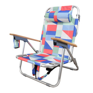 Beach Chairs You Ll Love Wayfair Regalado Reclining Beach Chair With Cushion