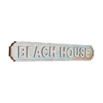 Beach Coastal Decorative hanging sign BEACH LIFE WALL DECOR PVC 10" X 5.5"