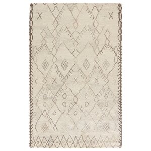 Samara Hand-Tufted Cloud Cream/Chocolate Chip Area Rug