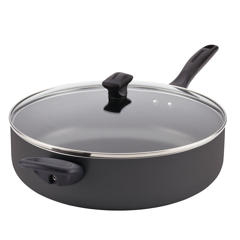 Farberware 6 Qt Non Stick Aluminum Saute Pan With Lid Reviews Wayfair