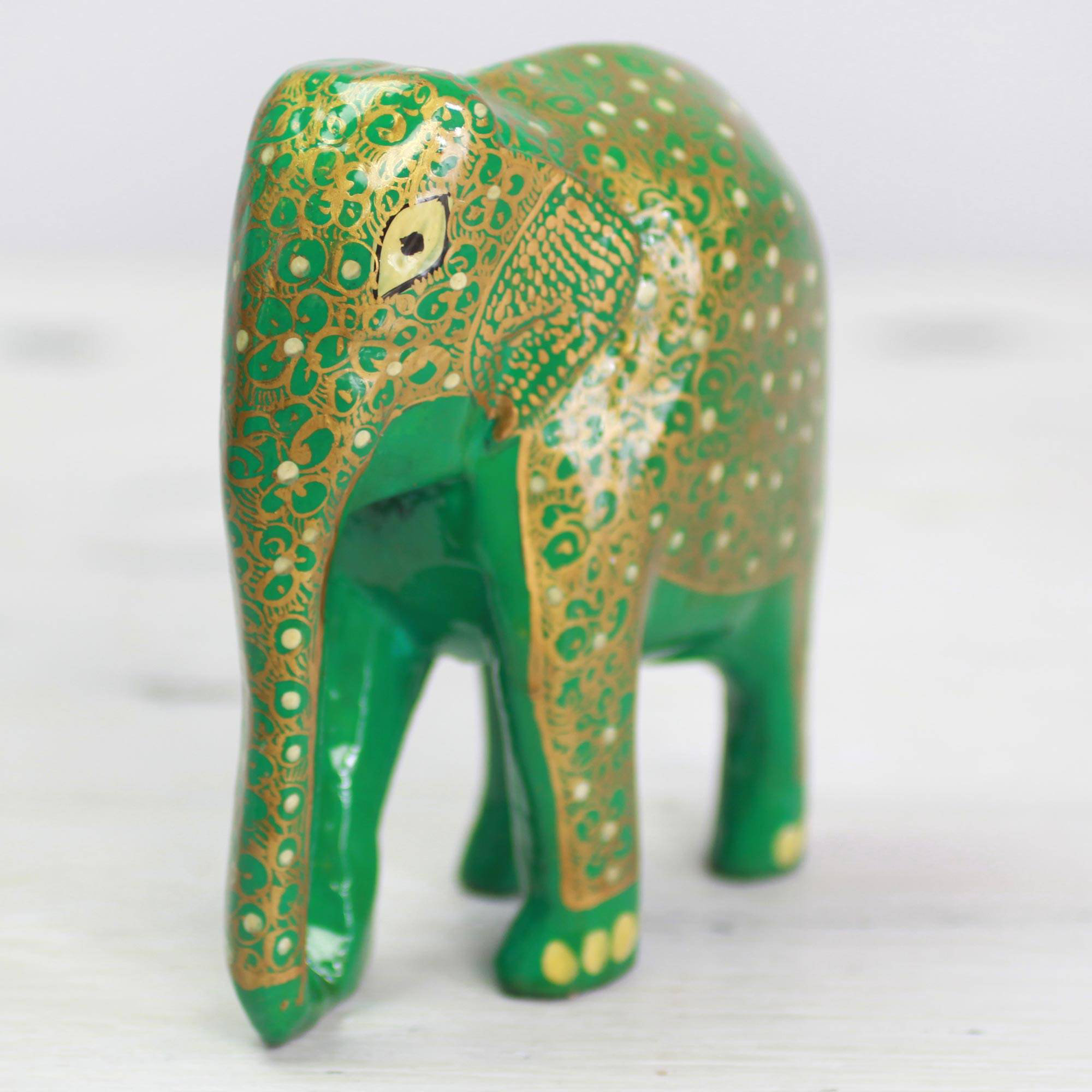 World Menagerie Grandfield Wise Elephant Wood And Papier Mache Figurine Wayfair