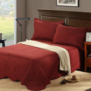 Autumn Marsala Reversible Bedspread Set