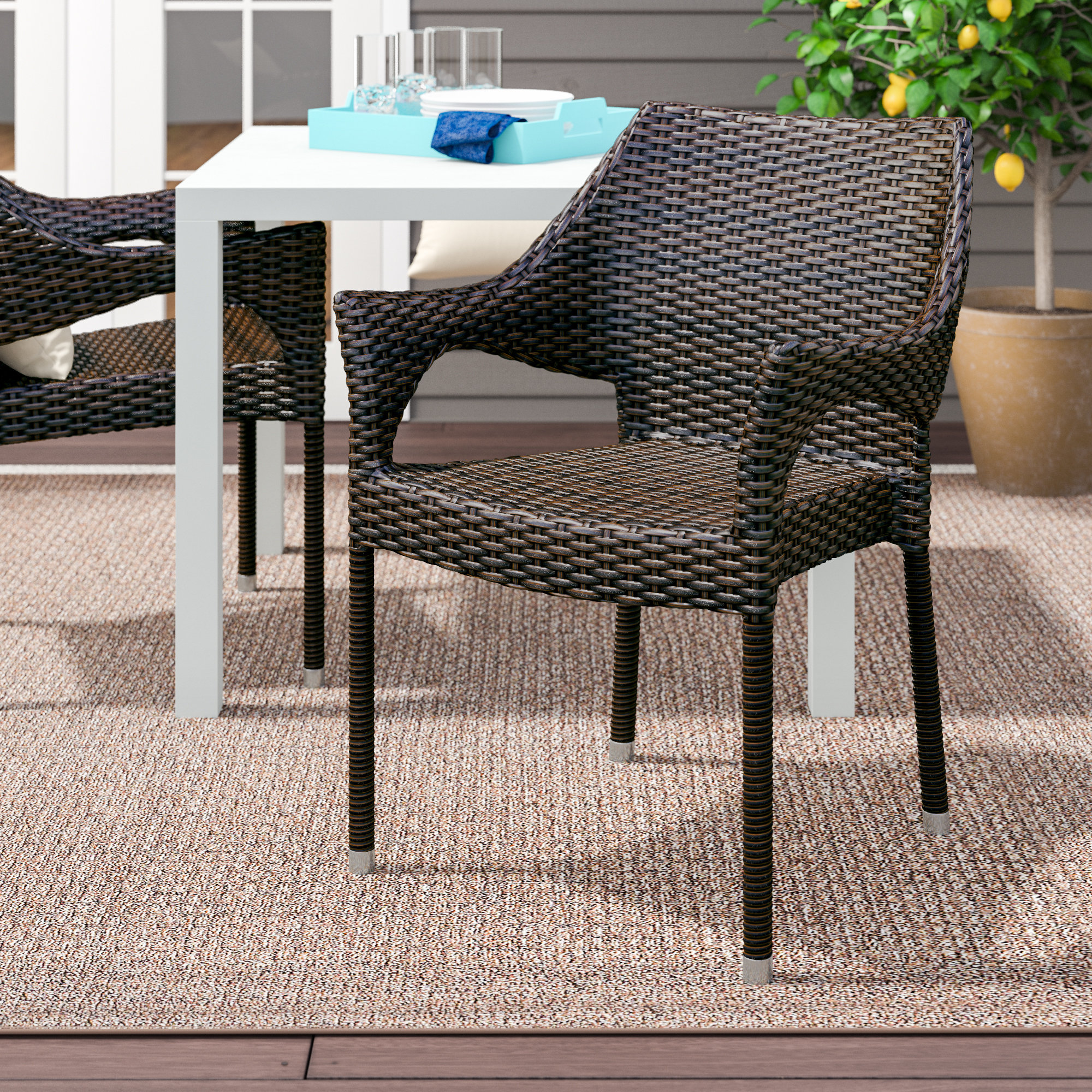 Bellamy Stacking Patio Dining Chair