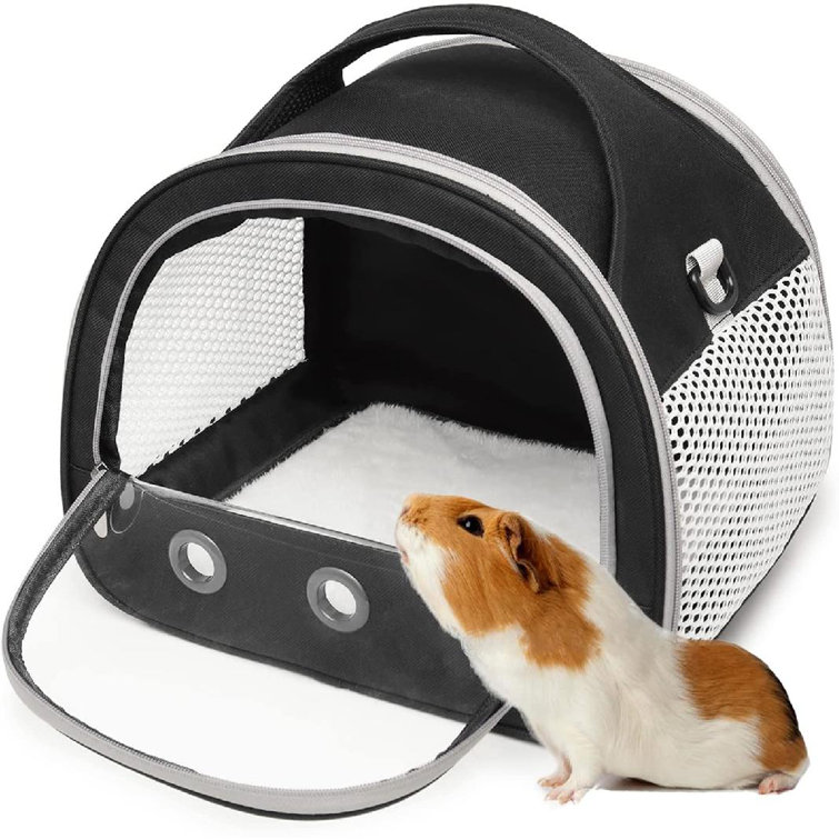 Outgoing Travel Cage Pet Carrier Hamster Carry Pouch Warm Portable Safety Bag 