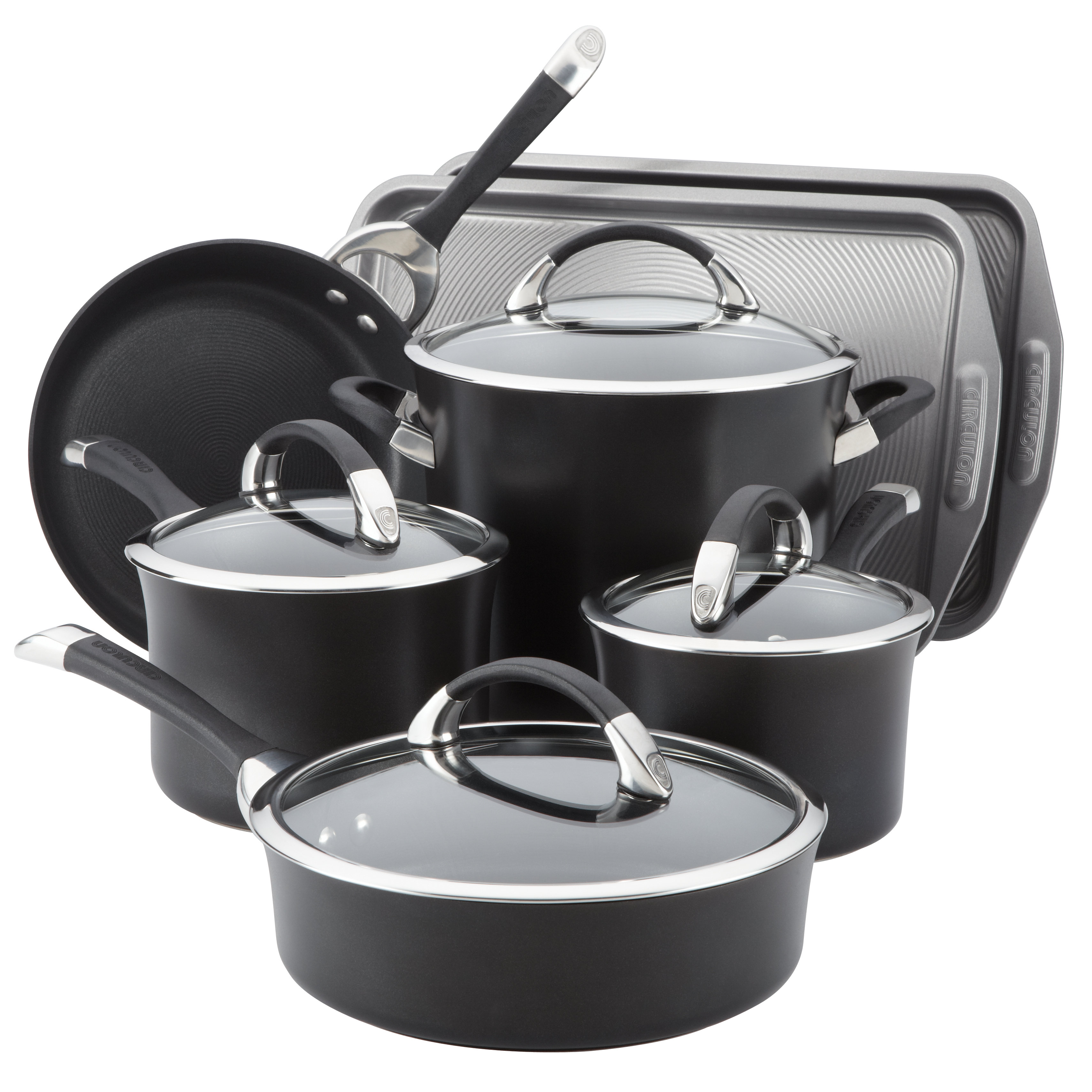 Circulon Symmetry Hard Anodized Nonstick 11 Piece Cookware Circulon Symmetry Hard Anodized Nonstick 11 Piece Cookware Bakeware Set Reviews Wayfair