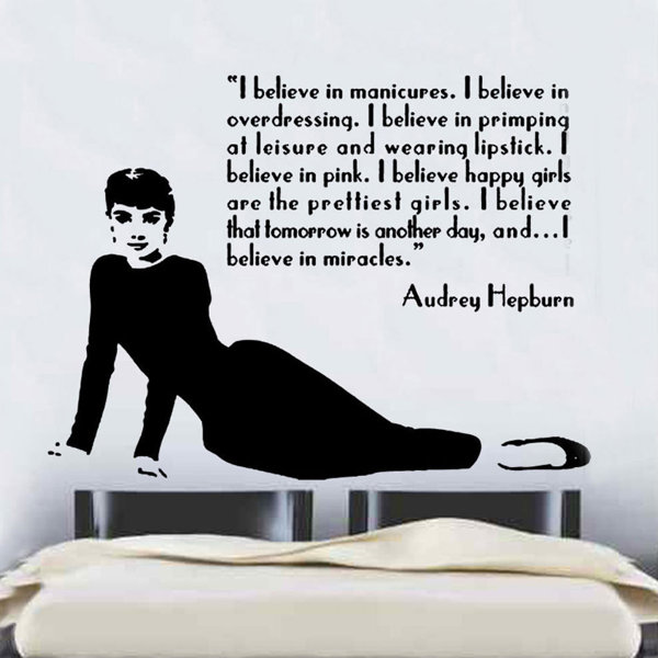 kult kanvas audrey hepburn quote design 2 decal vinyl wall sticker