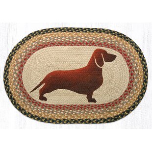 ALAZA Cartoon Funny Dachshund Puppy Dog Pink Area Rug Rugs for Living Room Bedroom 7' x 5'