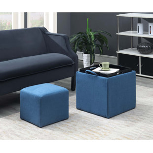 Marla 2 Piece Cube Ottoman Set