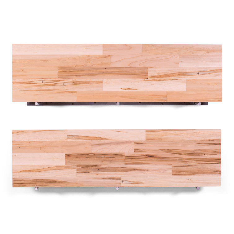 Carissa 2 Piece Poplar Solid Wood Floating Shelf