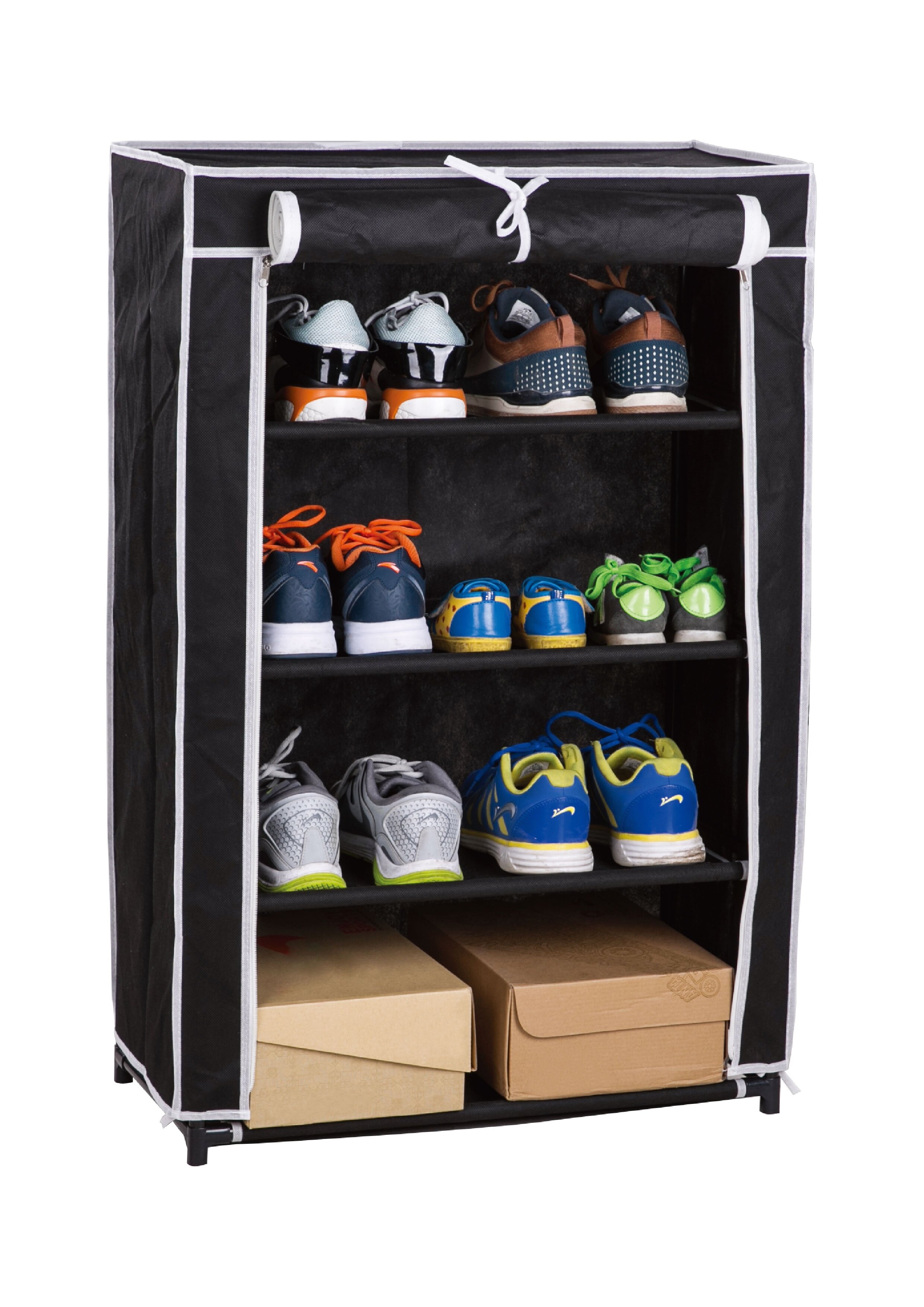 Rebrilliant Roll Up 16 Pair Shoe Rack Wayfair