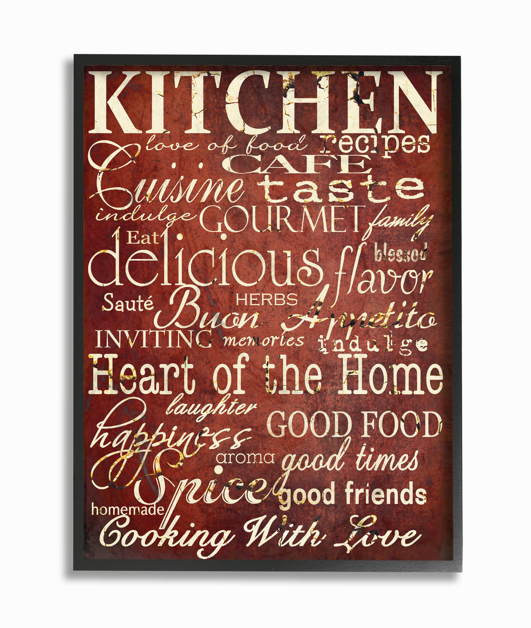 Winston Porter Words In The Kitchen Off Red Textual Art On