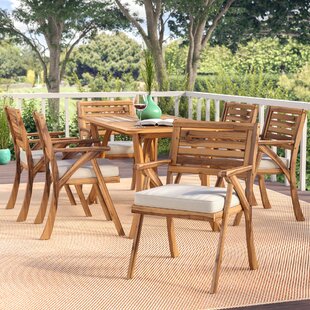 Coyne 7 Piece Dining Set with Cushions