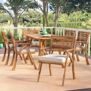 Coyne 7 Piece Dining Set with Cushions